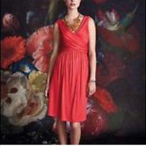 Beautiful red anthropologie dress